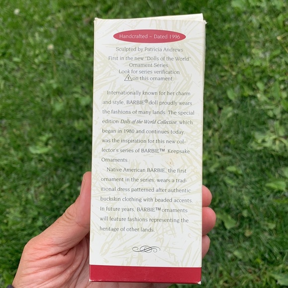 BARBIE Native American ornament 1996 with box - Picture 3 of 14